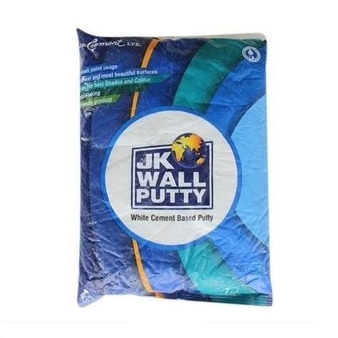 40 Kg Strong Solid Long Lasting Durable Jk White Cement Wall Putty