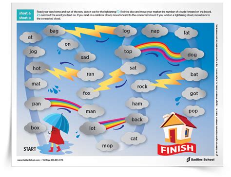 3 Printable Phonics Games For Early Elementary Students