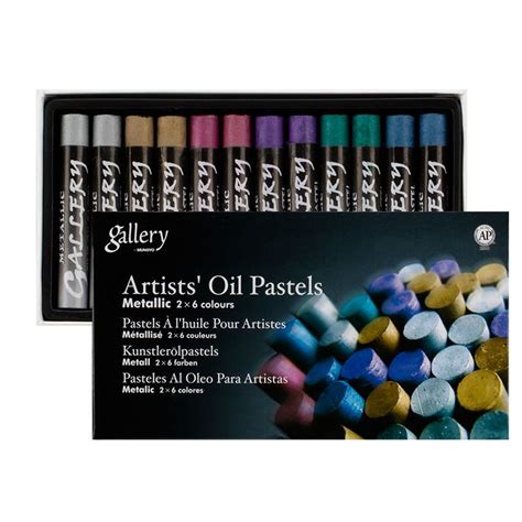 Mungyo Gallery Soft Oil Pastels Metallic Colors Set Of 12 Jerrys