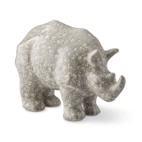 Ceramic Rhino Sculpture Rhino Small Kitchen Appliances Cooking