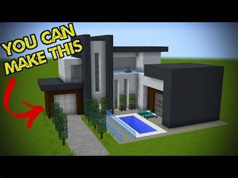 5 Easy Steps To Make A Minecraft Modern House - YouTube ...