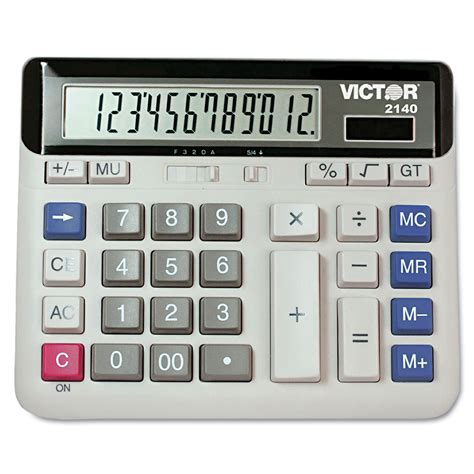 2140 Desktop Business Calculator 12 Digit Lcd Sierra Office Systems