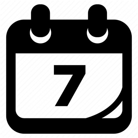 Calendar Daily Event Schedule Time Week Weekly Icon