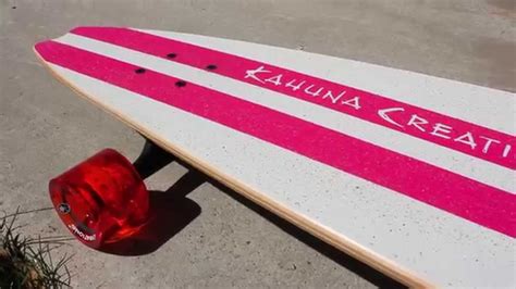 Kahuna Creations Pink Retrofish 48 Beach Longboard Youtube