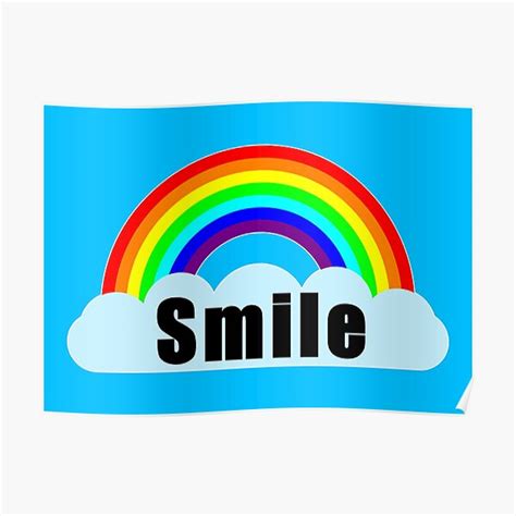 Rainbow Smile Rainbow Smile Be Smile Posters Redbubble