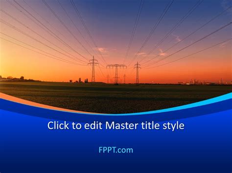 Free Electricity Grid Powerpoint Template Free Powerpoint Templates