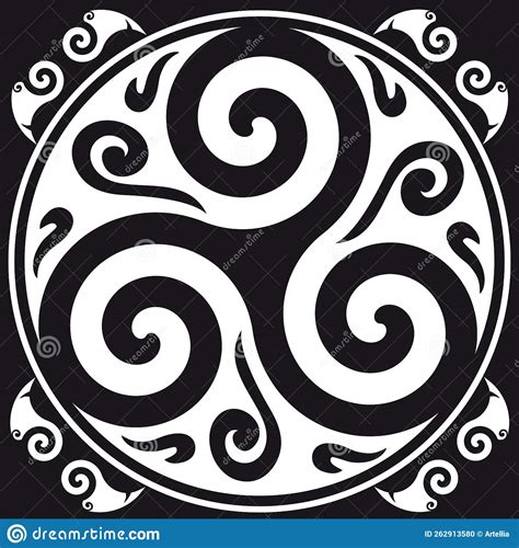 Celtic Symbol Celtic Knot And Triskelion Circle Trinity Sacred