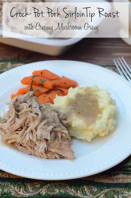 Step 2 cook on low overnight to 8 hours. Crock-Pot Pork Sirloin Tip Roast with Creamy Mushroom ...