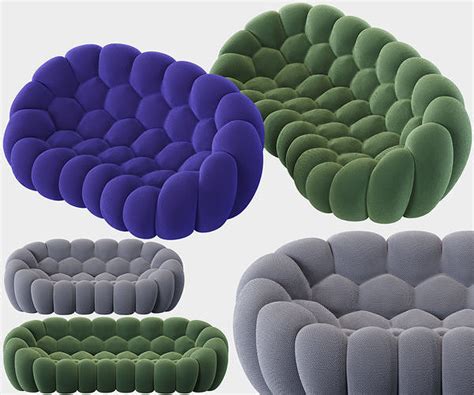 Roche Bobois Bubble Curved 2-seat and 4-seat Sofa 3D model | CGTrader