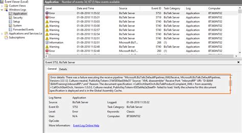 Windows Event Log Biztalk Server Monitoring And Management Solution