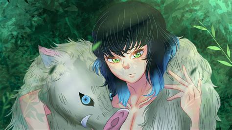 Demon Slayer Inosuke Hashibira Slayer With Blue Eyes Kimetsu no Yaiba