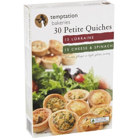 Temptation Bakeries Petite Quiche 30 Pack Woolworths