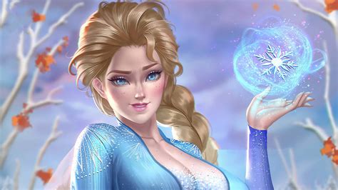 Snow Queen Elsa In Frozen 4k Wallpaperhd Movies Wallpapers4k