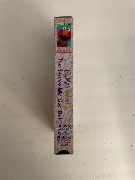 Sesame Street Elmos World The Streets We Live On Vhs Tested Rare