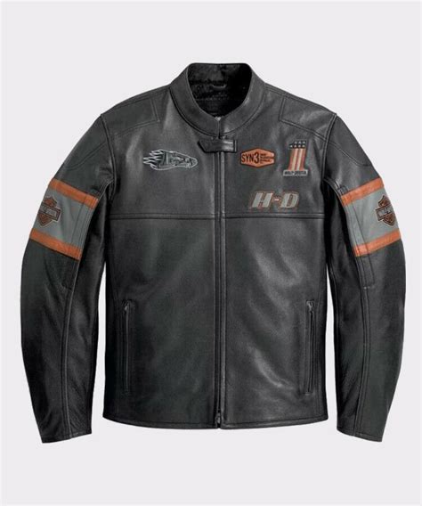 Harley Davidson Motorcycle Cowhide Leather Jacket