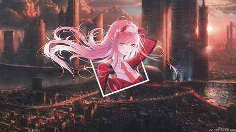 Wallpaper Anime Girls Picture In Picture Darling In The Franxx
