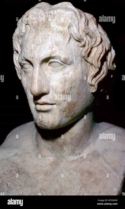 Bust Of The Macedonian General Alexander The Great Artist Lysippos