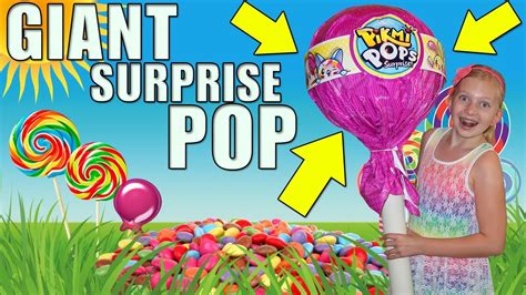 Worlds Largest Lollipop Pikmi Pop Surprise Youtube