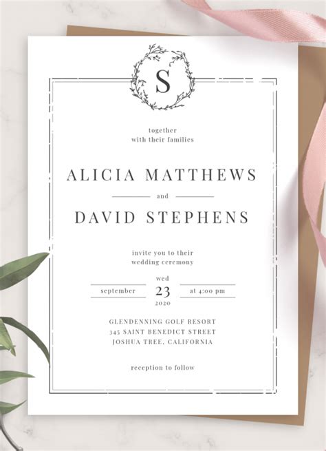 Formal Invitation Card