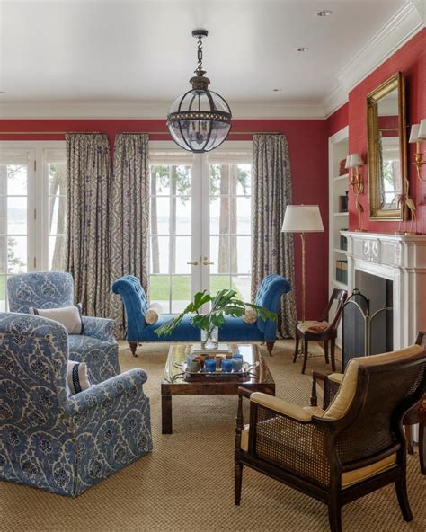 Classic Red Living Room is Comfortable, Sophisticated | HGTV