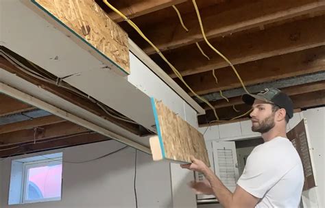 How To Frame Around Ductwork Or Pipes In A Basement Easiest Method