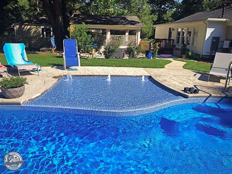Tanning Ledge With Bubblers Swimming Pools Backyard Pool Builders