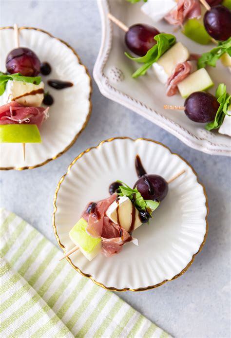 Brie Prosciutto And Fruit Skewers Best Appetizers