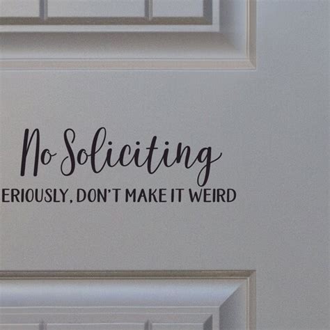 Please No Soliciting Sign Vinyl Decal Sticker Star Wars Etsy