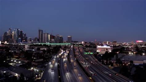 Aerial Establishing Shot Of Los Angeles Stock Footage Videohive