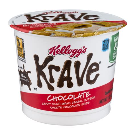 Kellogg S Krave Chocolate Cereal Single 1 87oz Cup Garden Grocer