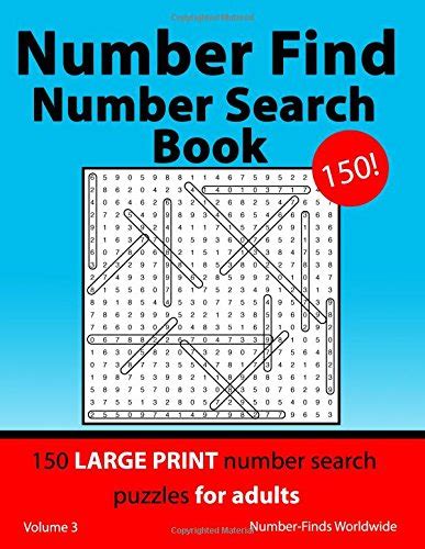 Number Find Number Search Book 150 Large Print Number Search Puzzles