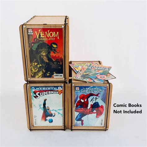 Comic Book Storage Boxes With Comic Frame 3 Pack Perfect For