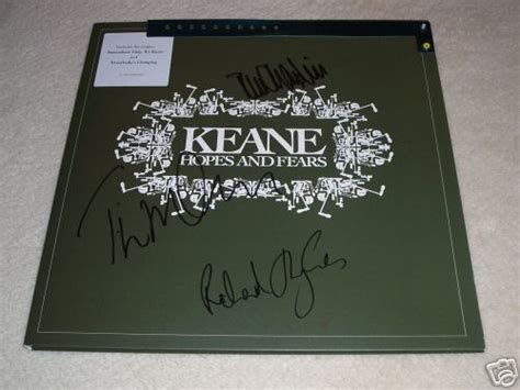 Keane Hopes And Fears Fully Signed Vinyl Lp Wristband