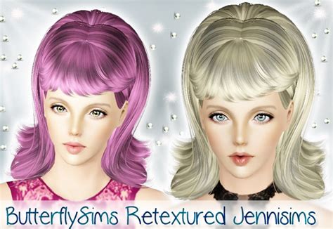 Retro Bob Hairstyle ButterflySims Hair Retextured By Jenni Sims Hot Sex Picture