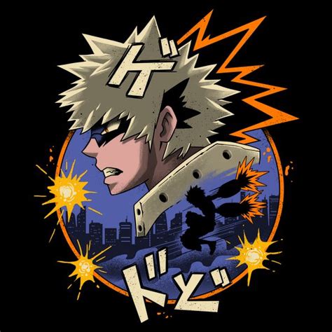 Je suis une surveillante de yueï. Features Bakugo of MHA in a circular aesthetic with his ...