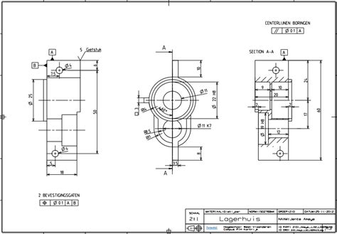 Technische Tekening Regels Tekening Idee