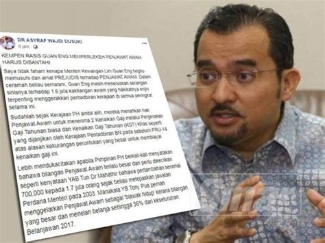 Inilah cadangan yang dibuat oleh. Pemimpin DAP prejudis terhadap penjawat awam, kata Asyraf ...