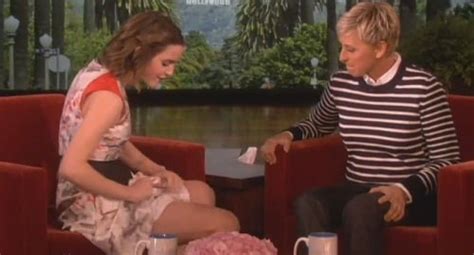 Emma Watson Shows Ellen Her Crotch Thefappening
