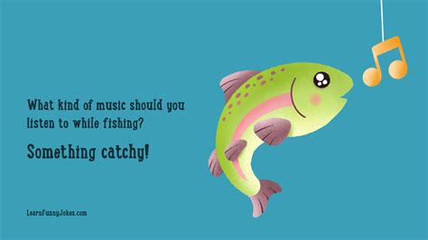 Something Catchy Fishing Joke Funny Animal Zoom Background — Learn