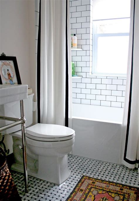 27 Small Black And White Bathroom Floor Tiles Ideas And