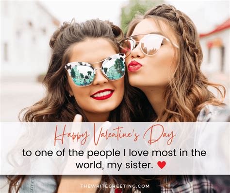 130 Sweet Valentine Messages For Sister The Write Greeting