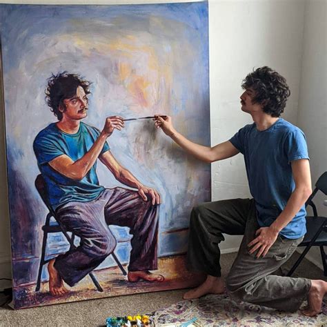 Este Artista Continua Pintando Ele Mesmo Recursivamente Mdig