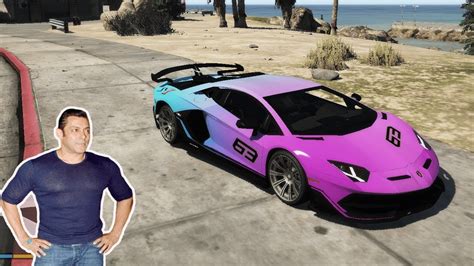 Usually to modify a car requires a lot of cost. GTA 5 | MODIFICATION SLAMAN KHAN LAMBORGHINI AVENTADOR SVJ ...