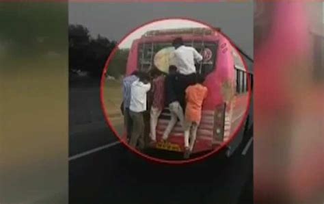 Caught On Cam Students Perform Stunts On Moving Bus In Tamil Nadu