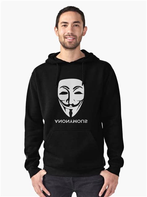 Anonymous White Pullover Hoodies By Lifesince1987 Redbubble