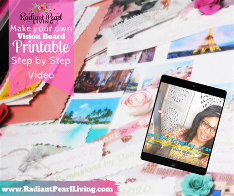 How To Create A Vision Board Goal Setting Checklist Radiant Pearl Living
