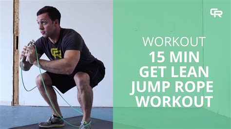 Jump Rope Workout 15 Min Get Lean Jump Rope Workout Youtube