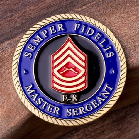 Marine Master Sergeant E8 Challenge Coin Etsy