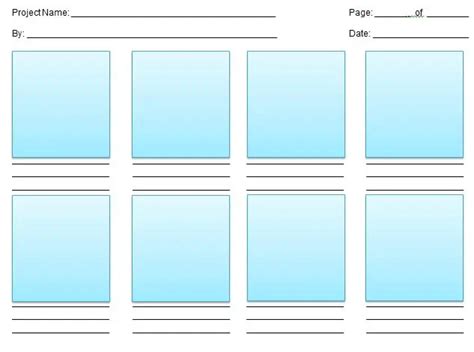 Storyboard Templates Word Excel Formats