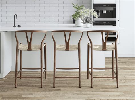 Wishbone Counter Stool In 2020 Stools For Kitchen Island Kitchen
